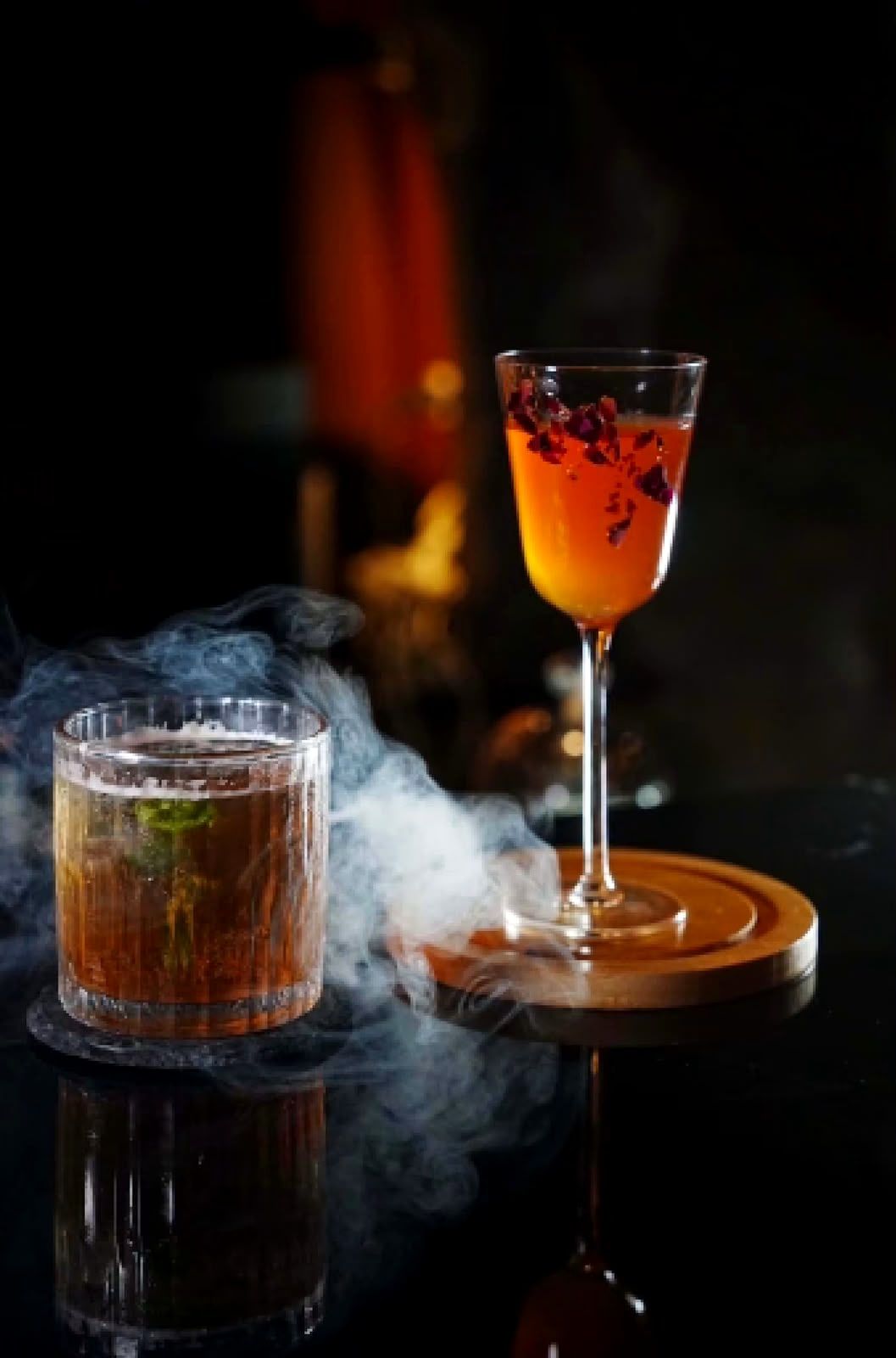 Smoked cocktails at Cavo