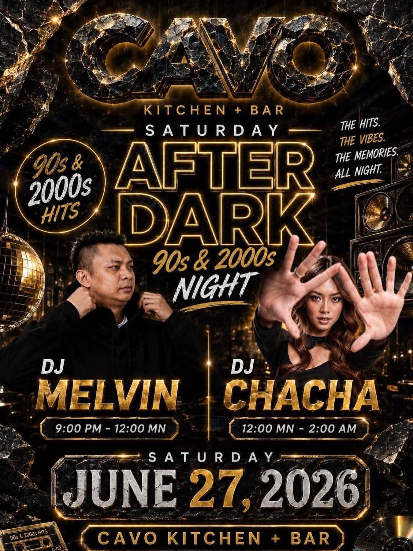 Poster: Saturday After Dark: 90s and 2000s Night