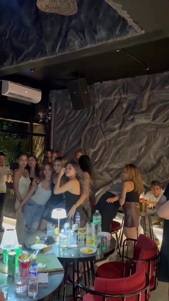 Guests at the tables on a busy night at Cavo